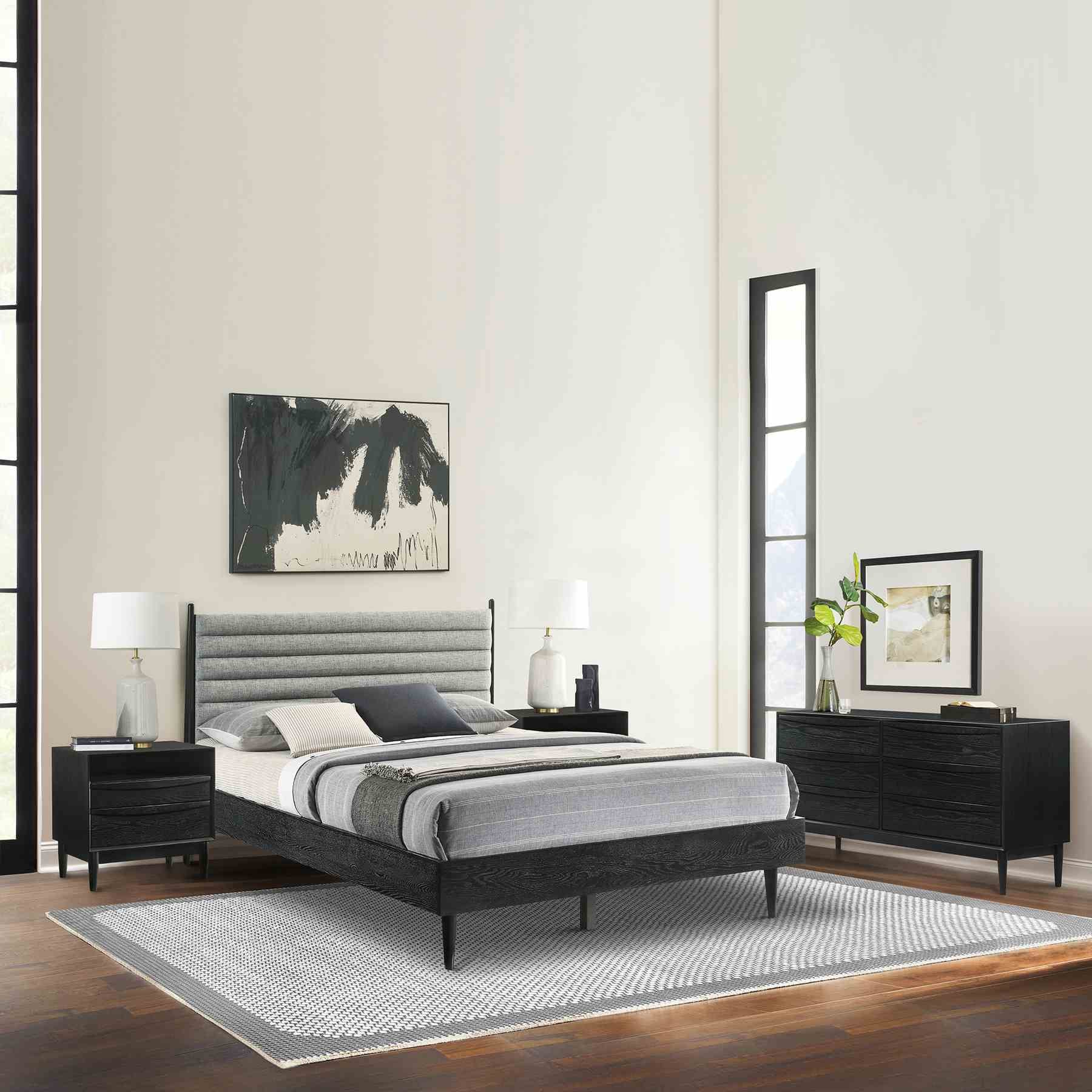 Artemio Queen 4 Piece Wood Bedroom Set in Black Finish - Image 13