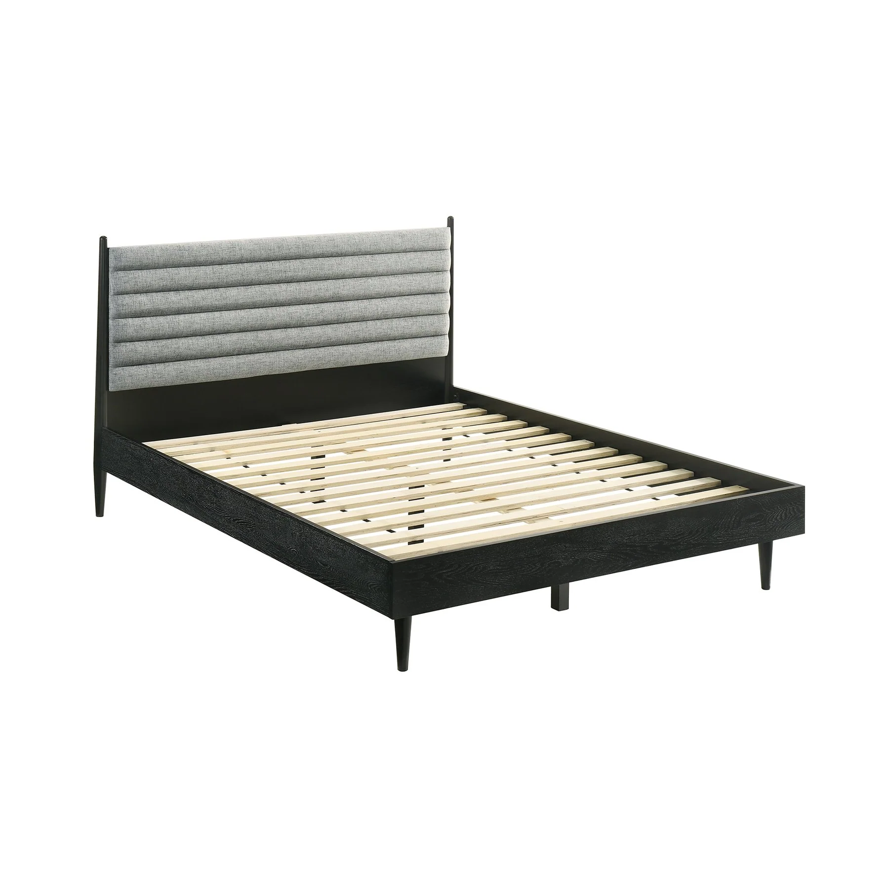 Artemio Queen 4 Piece Wood Bedroom Set in Black Finish - Image 2