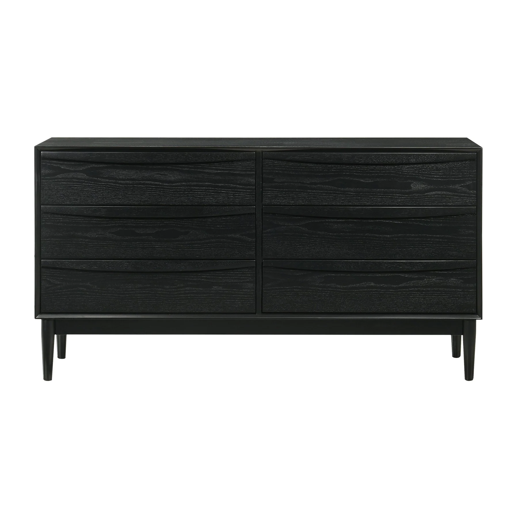 Artemio Queen 4 Piece Wood Bedroom Set in Black Finish - Image 4