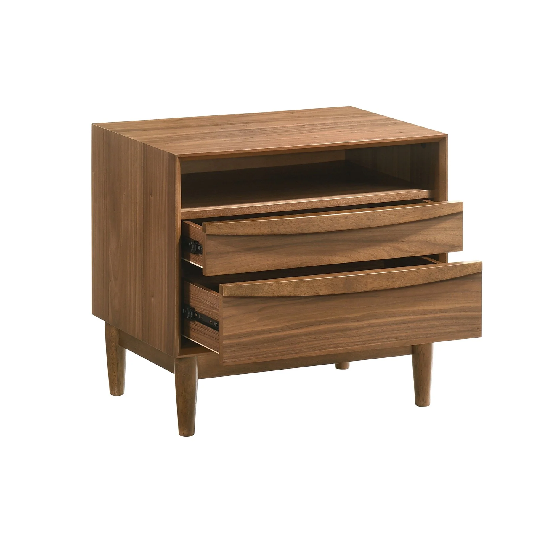 Artemio Queen 4 Piece Wood Bedroom Set in Walnut Finish - Image 8