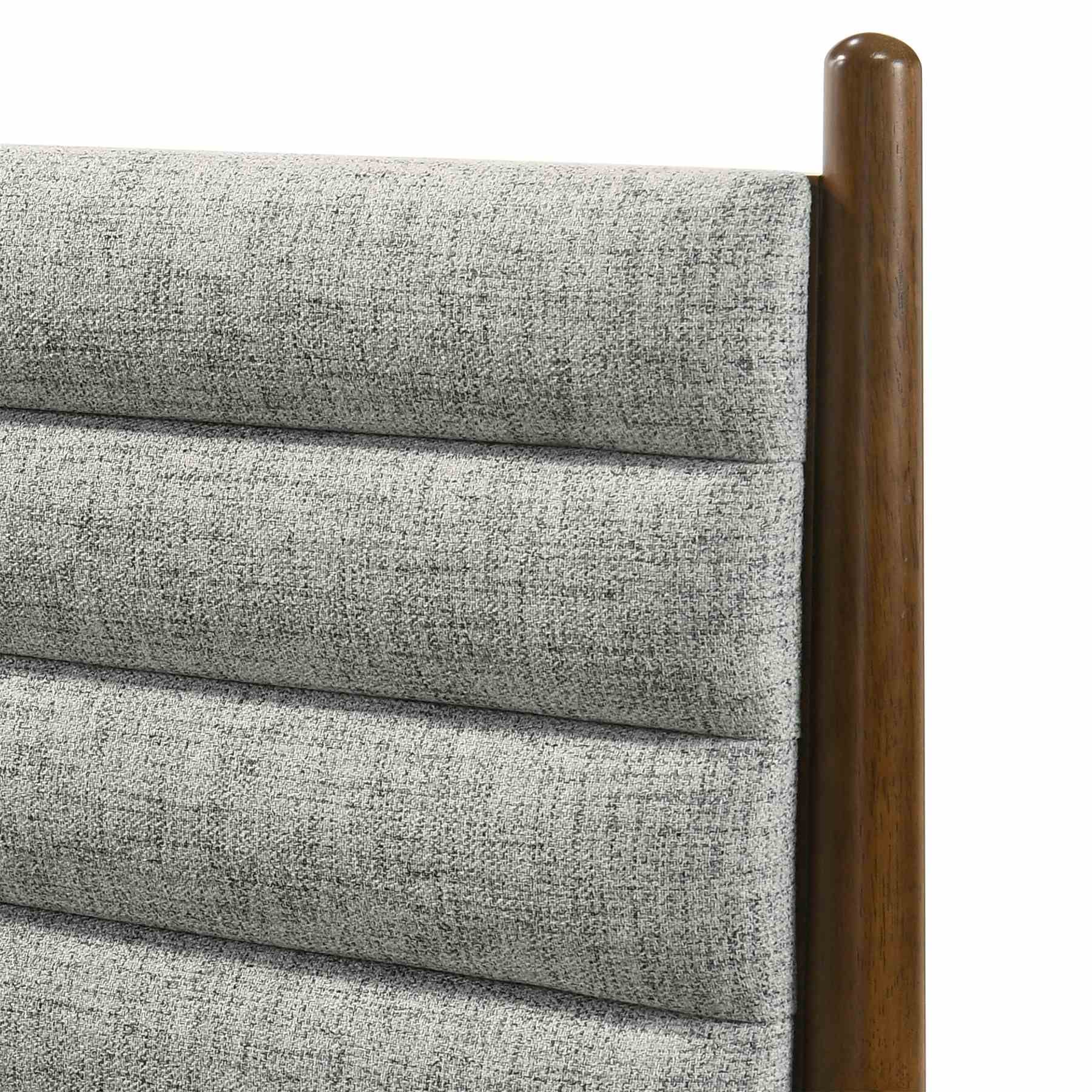 Artemio Queen Platform Wood Bed Frame in Walnut Finish - Image 7