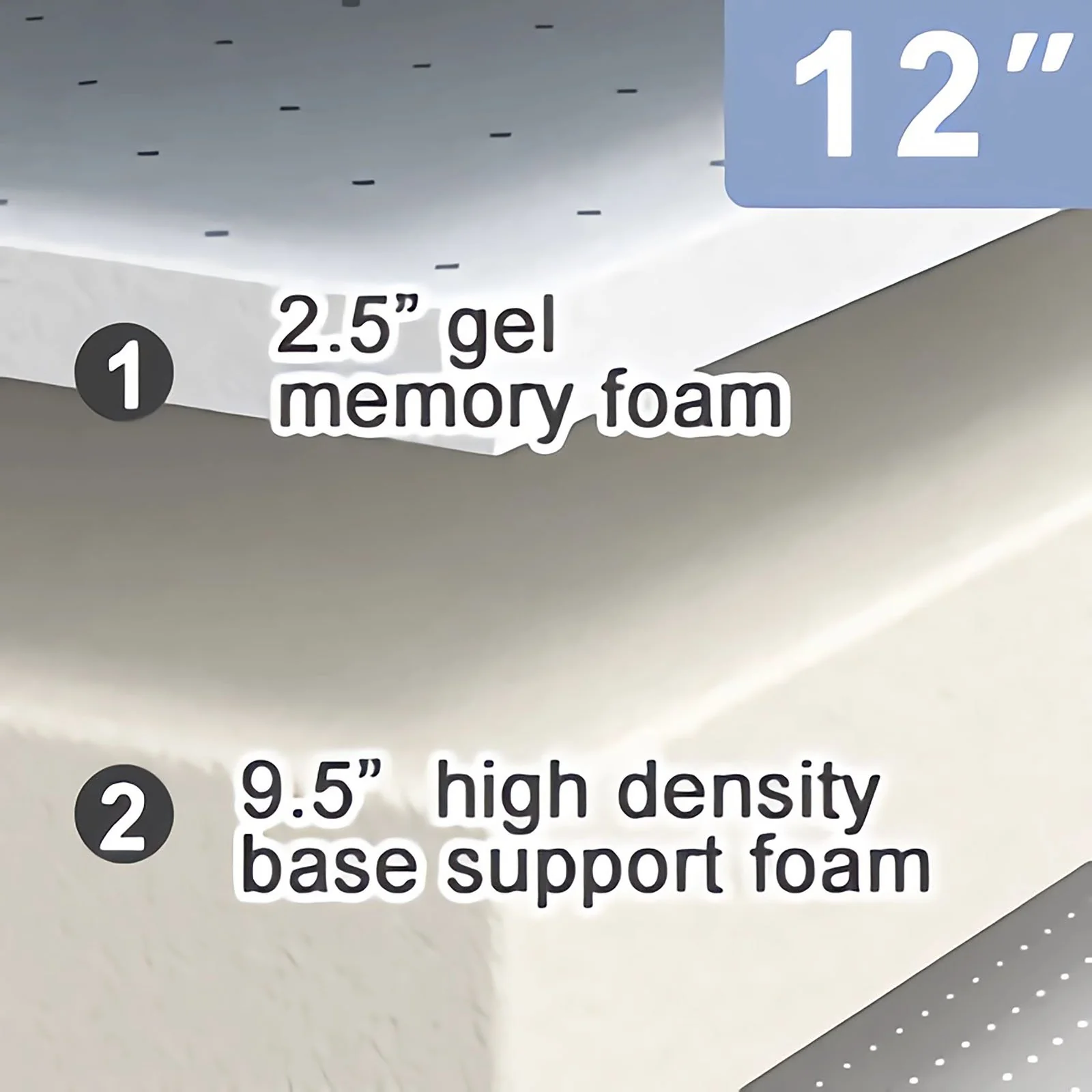 Artemisia 12" Queen Memory Foam Mattress (Roll-In-Box) - Image 4