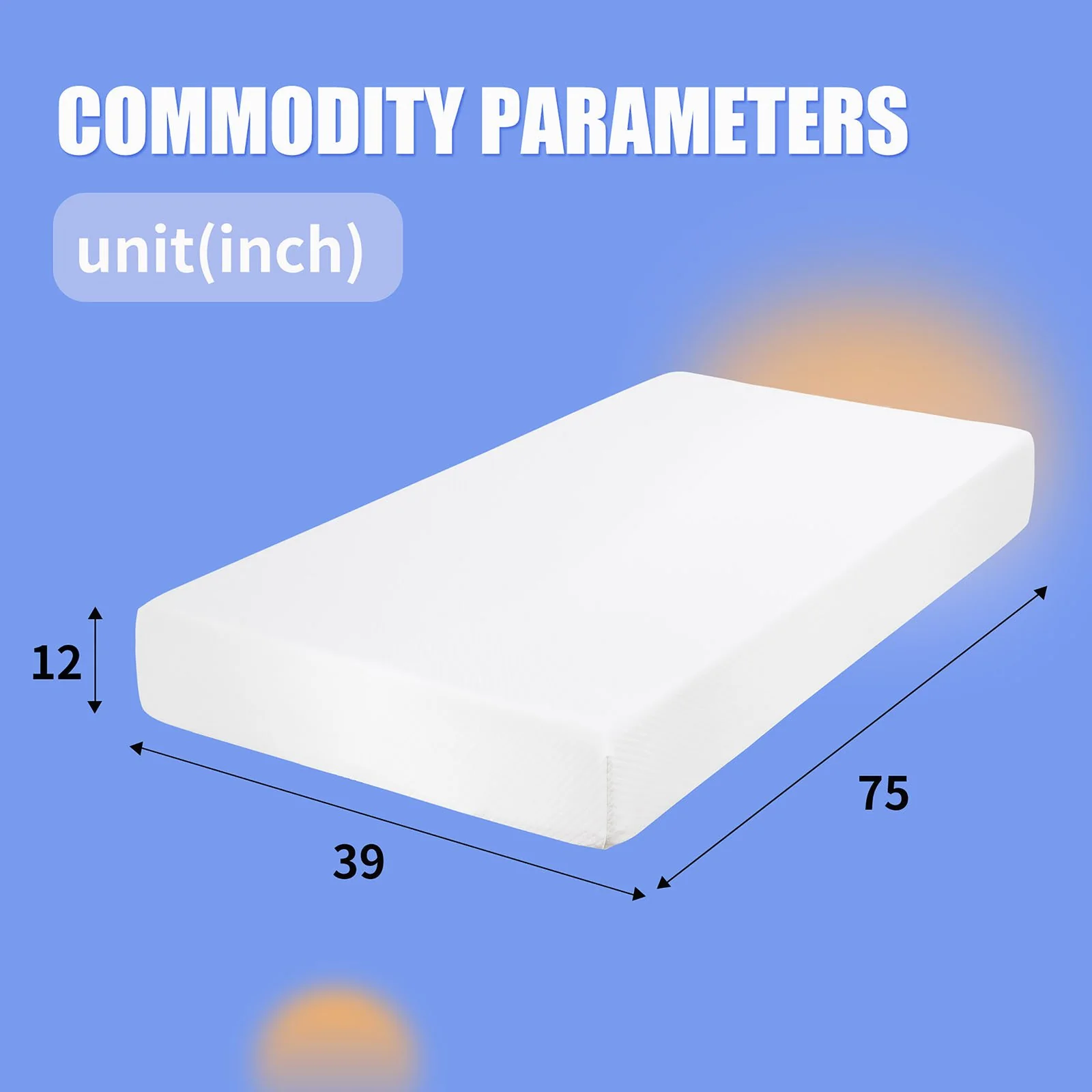 Artemisia 12" Twin Memory Foam Mattress (Roll-In-Box) - Image 5