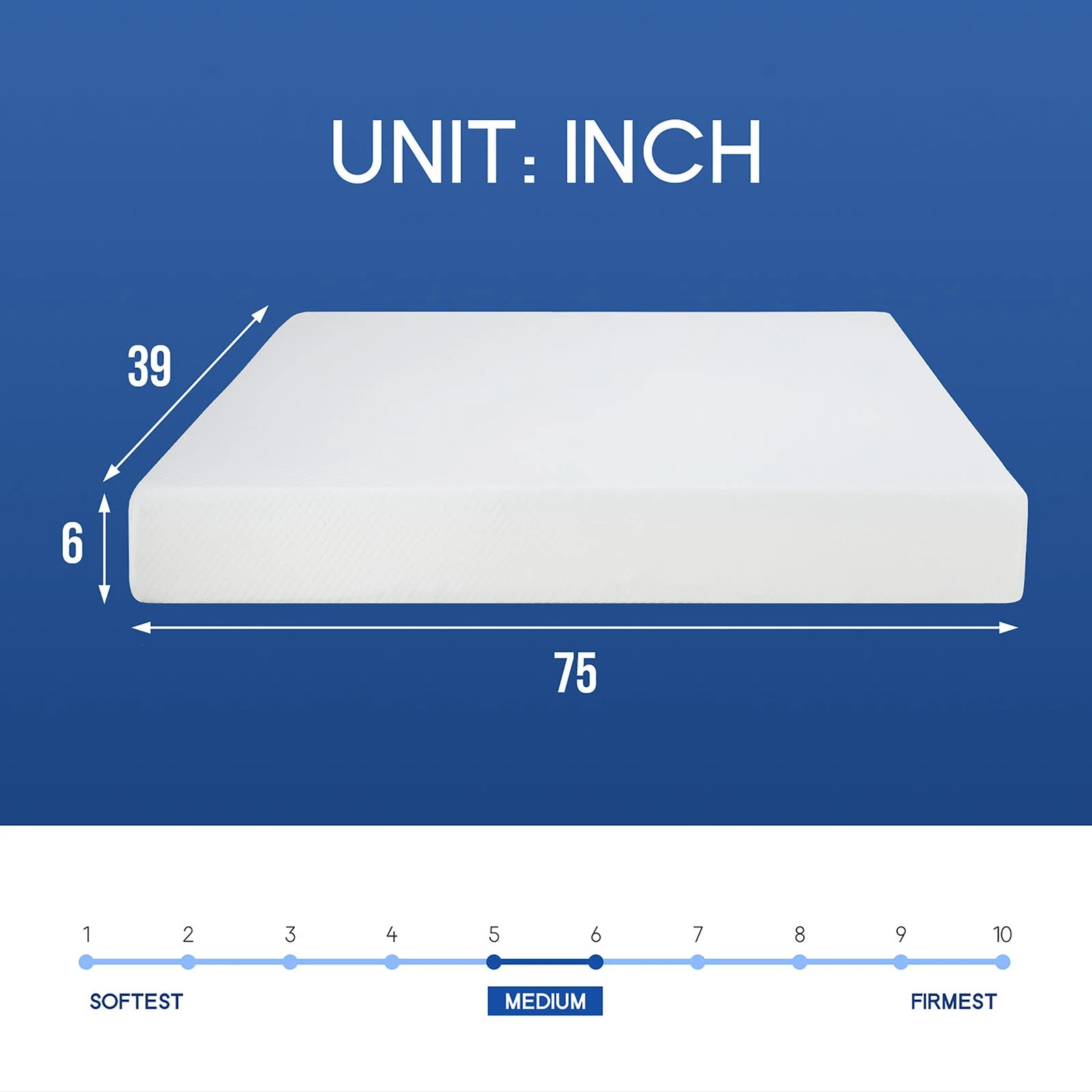 Artemisia 6" Twin Memory Foam Mattress (Roll-In-Box) - Image 2