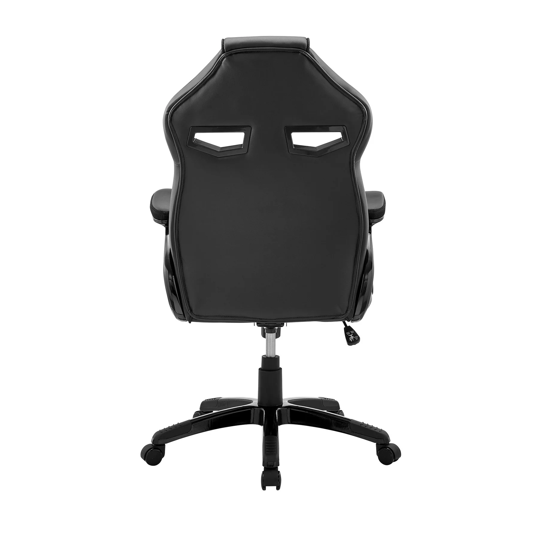 Aspect Adjustable Racing Gaming Chair in Black Faux Leather and Mesh with Lumbar Support Pillow - Image 5