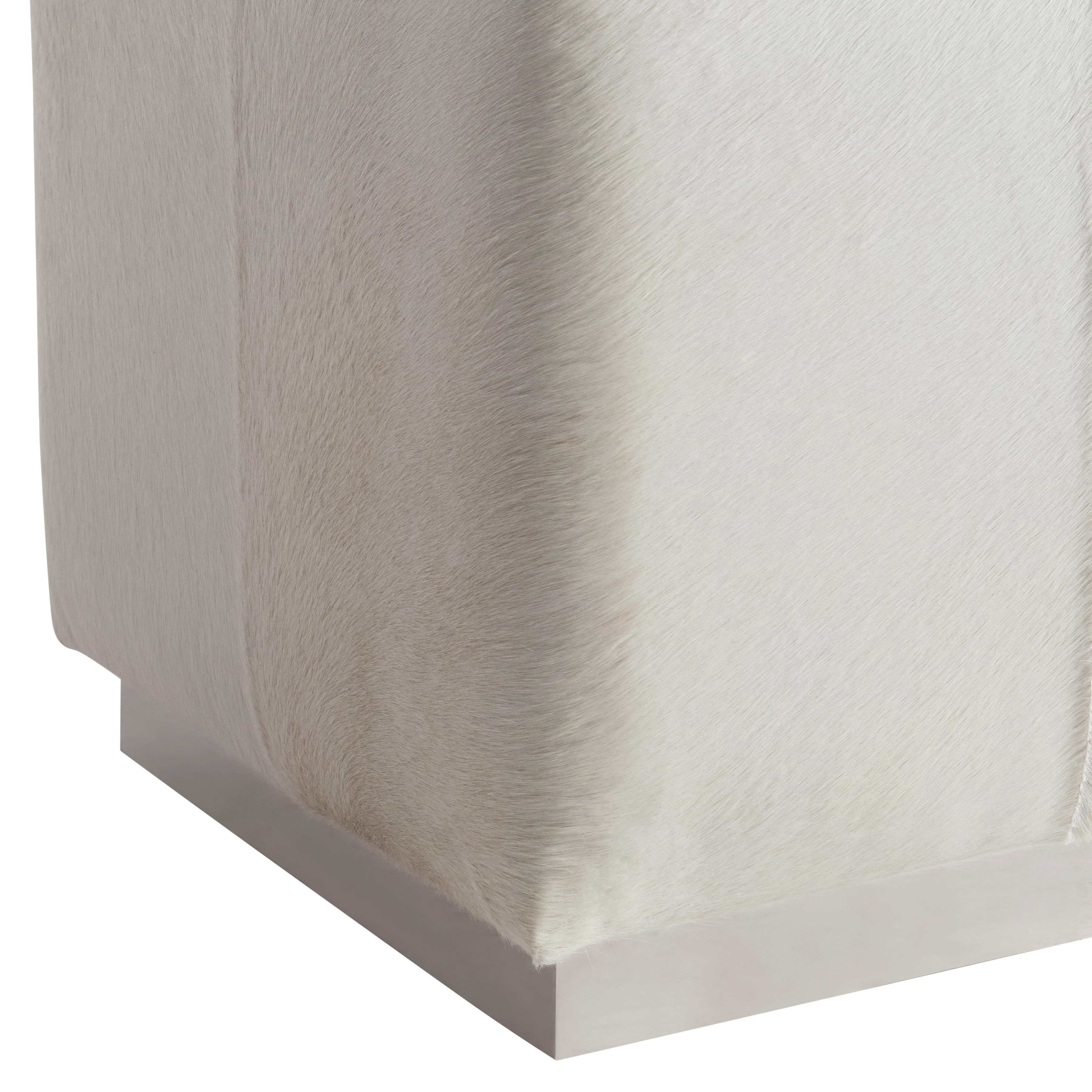 Aspen Leather Ottoman - Image 5