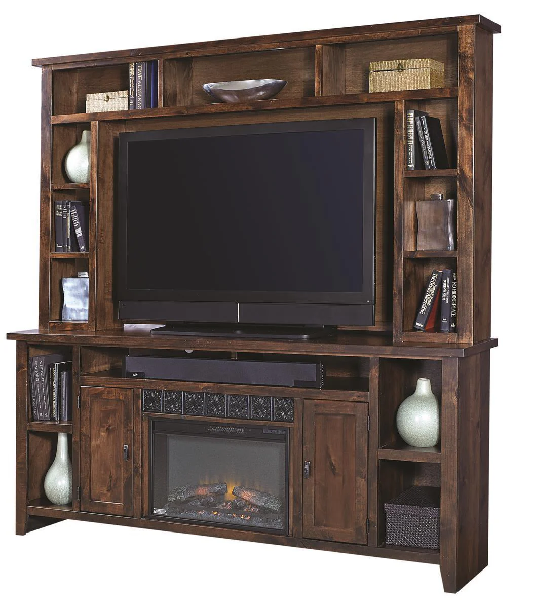 Aspenhome Alder Grove 84" Fireplace Console in Tobacco - Image 2