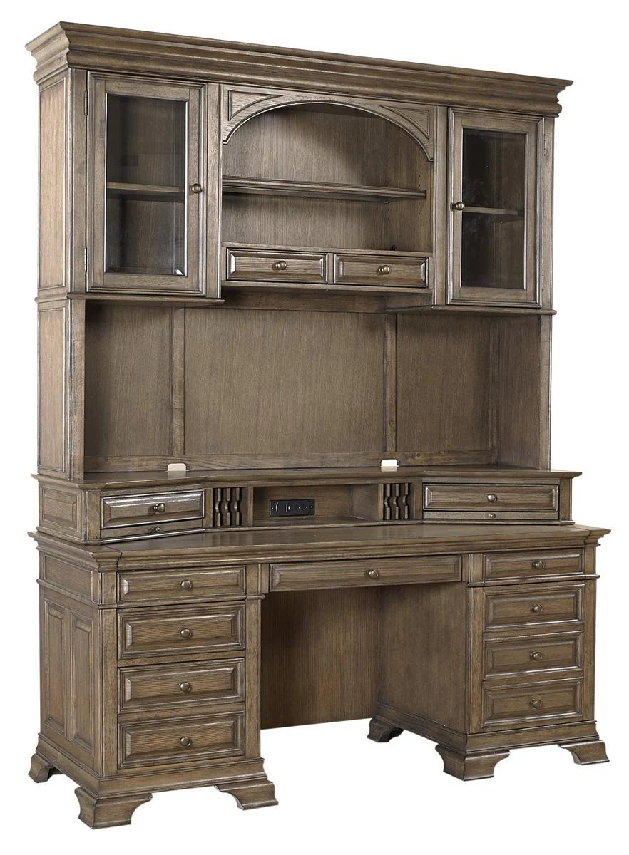 Aspenhome Arcadia 72" Credenza Desk in Truffle - Image 3