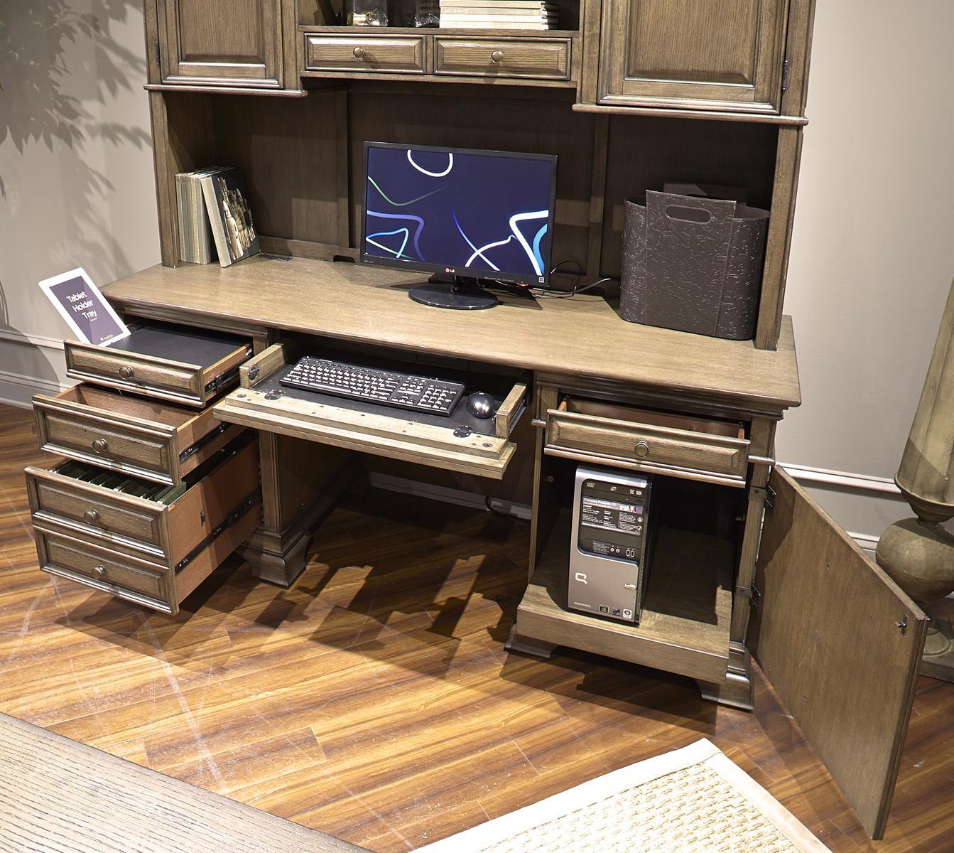 Aspenhome Arcadia 72" Credenza Hutch in Truffle - Image 2