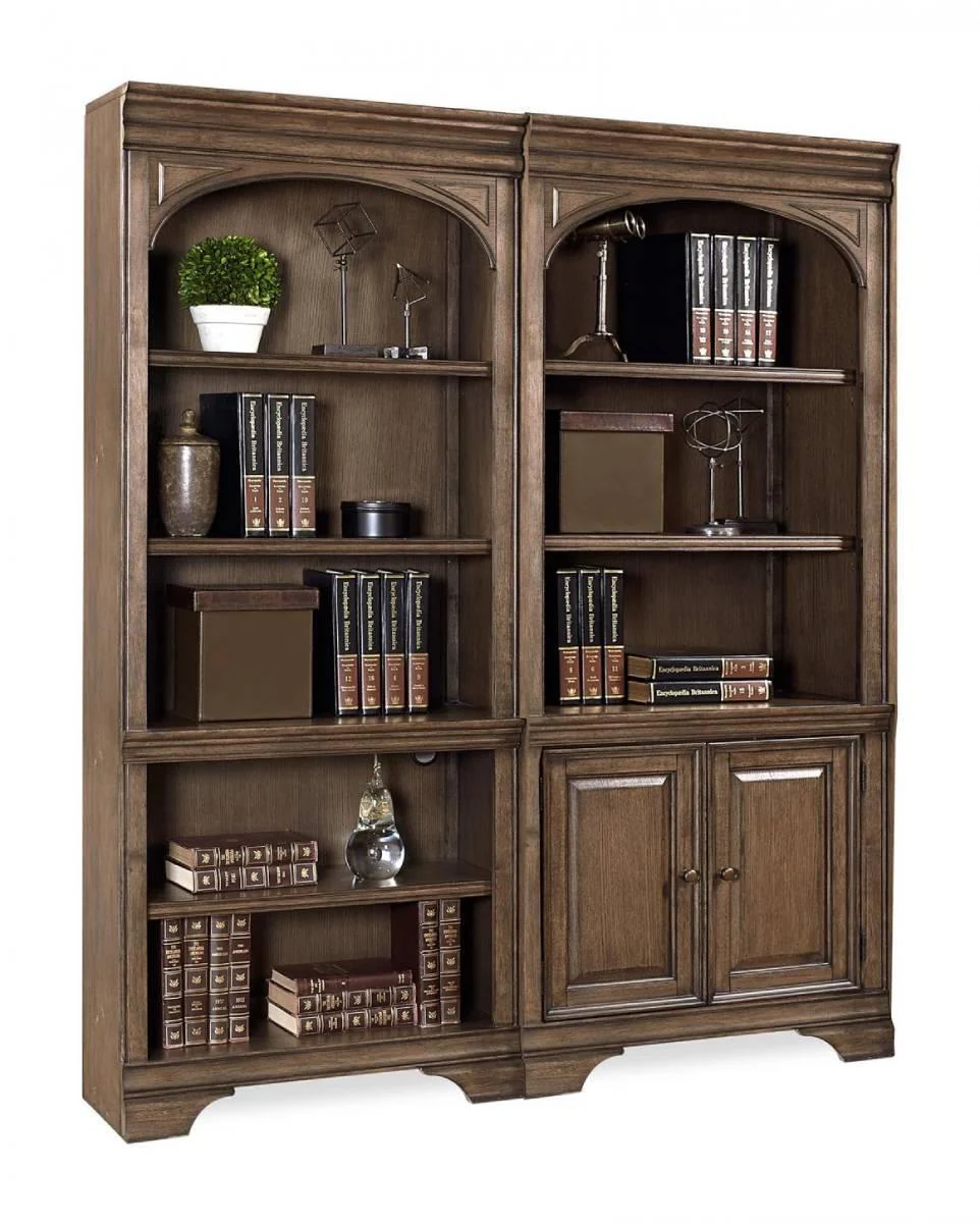 Aspenhome Arcadia 84" Door Bookcase in Truffle - Image 2