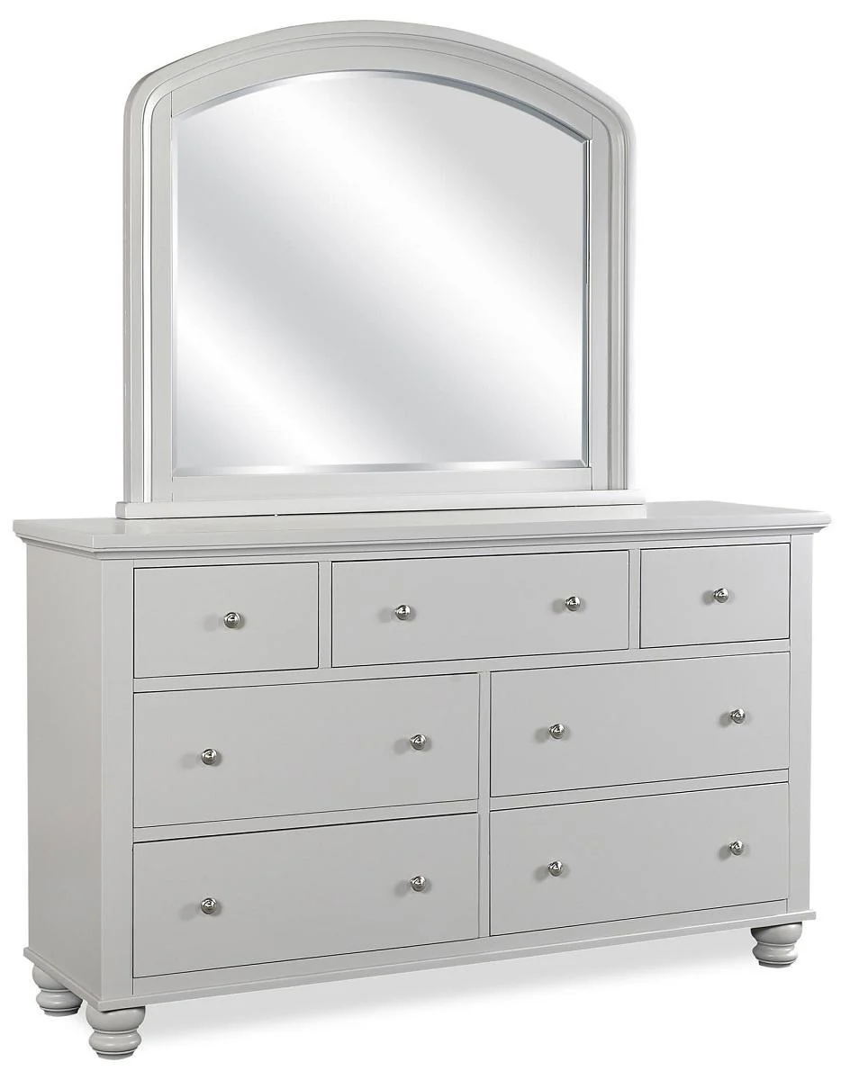Aspenhome Cambridge 7 Drawer Double Dresser in Grey - Image 3