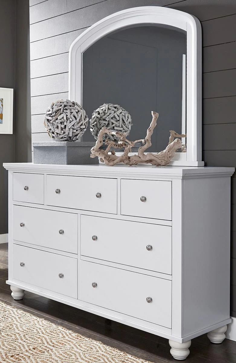 Aspenhome Cambridge 7 Drawer Double Dresser in White - Image 2