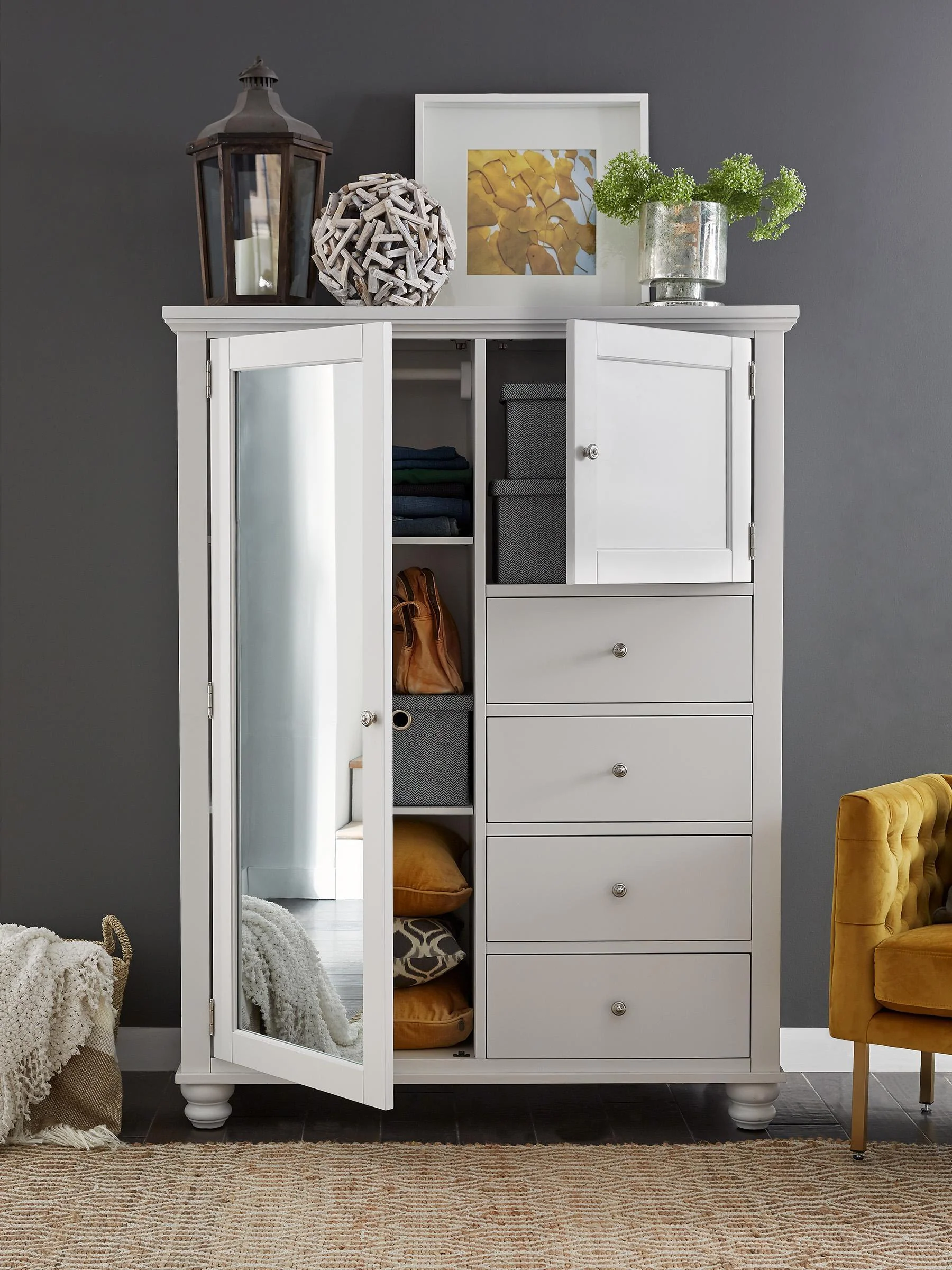 Aspenhome Cambridge Chiffarobe in White - Image 3