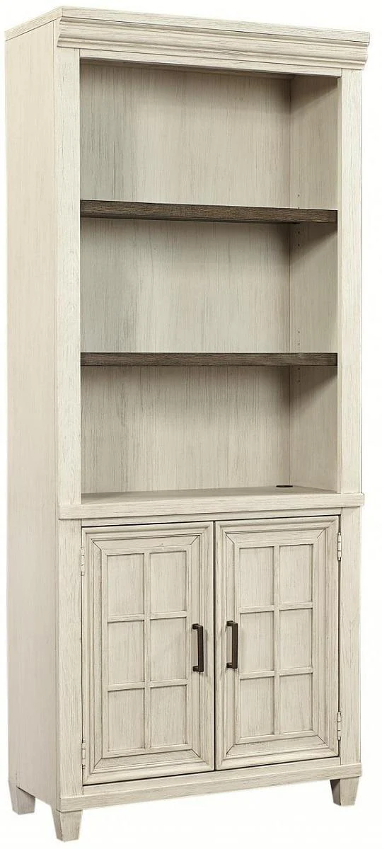 Aspenhome Caraway 3pc Bookcase Wall in Aged Ivory - Image 2