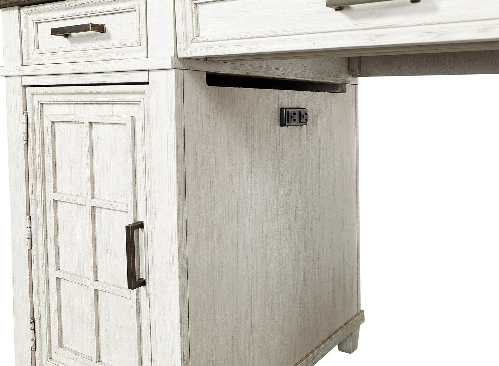Aspenhome Caraway Counter Height Desk in Aged Ivory - Image 2