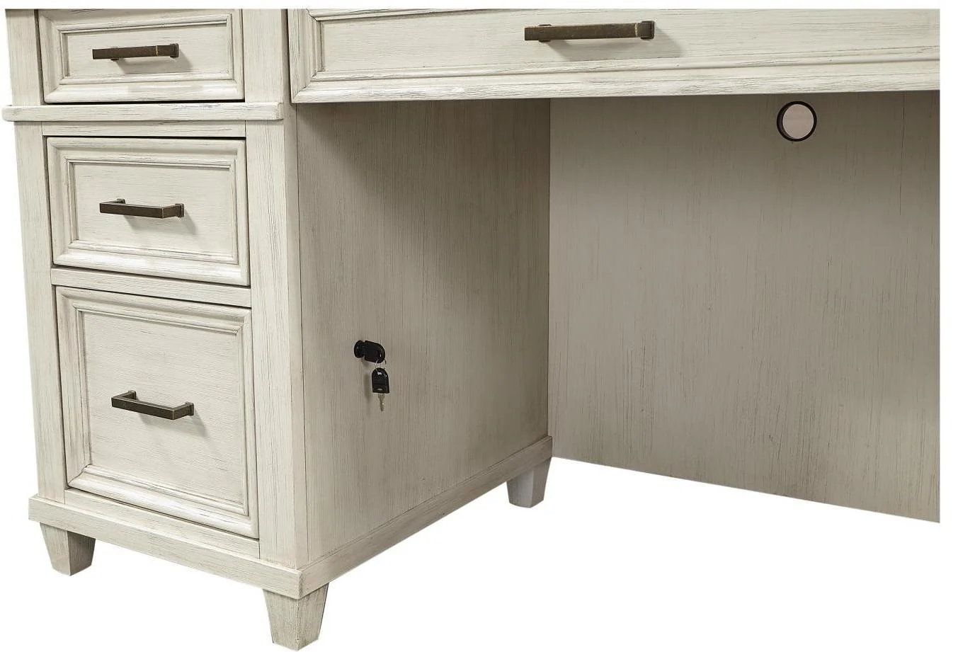 Aspenhome Caraway Credenza & Hutch in Aged Ivory - Image 4