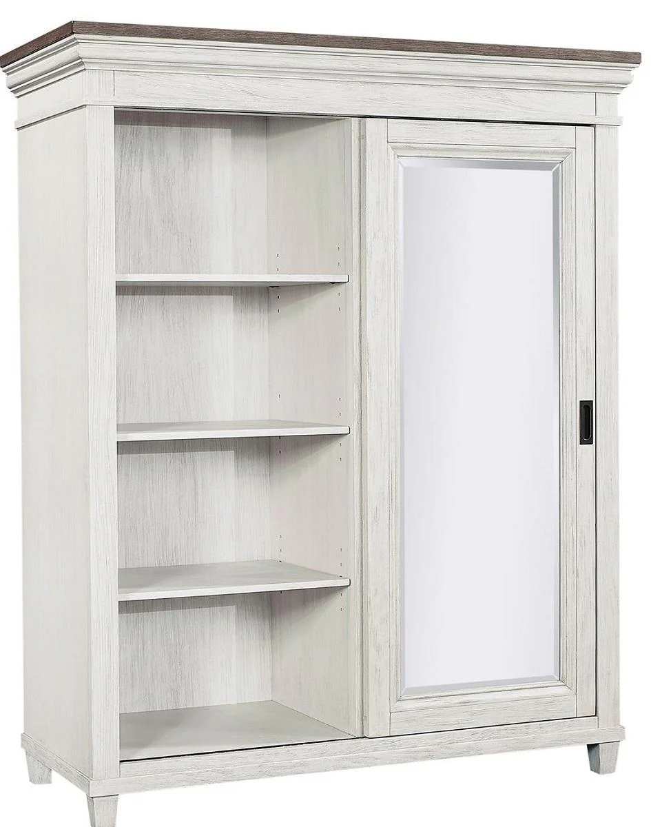 Aspenhome Caraway Sliding Door Chest in Aged Ivory - Image 3