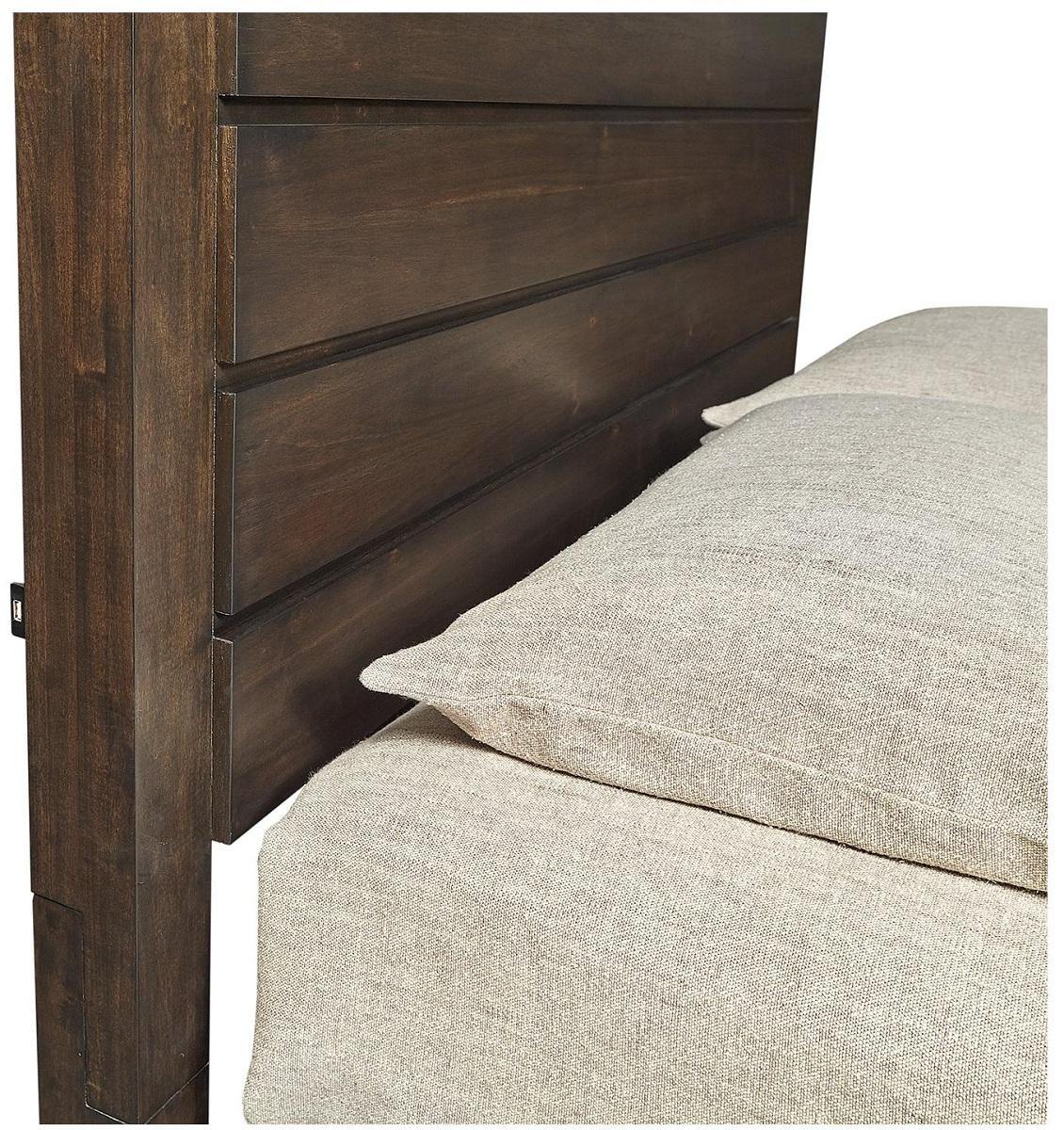 Aspenhome Easton Carlifornia King Panel Bed in Burnt Umber - Image 3