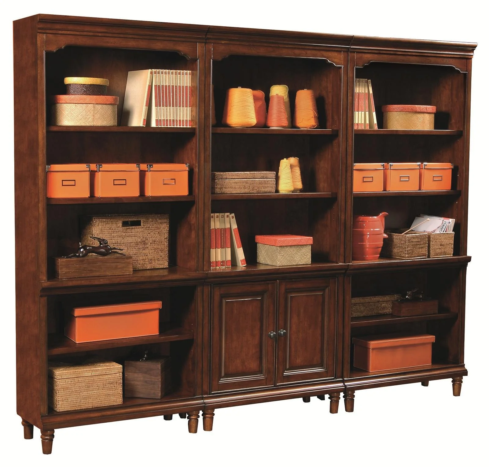 Aspenhome Richmond Open Bookcase in Charleston Brown - Image 2