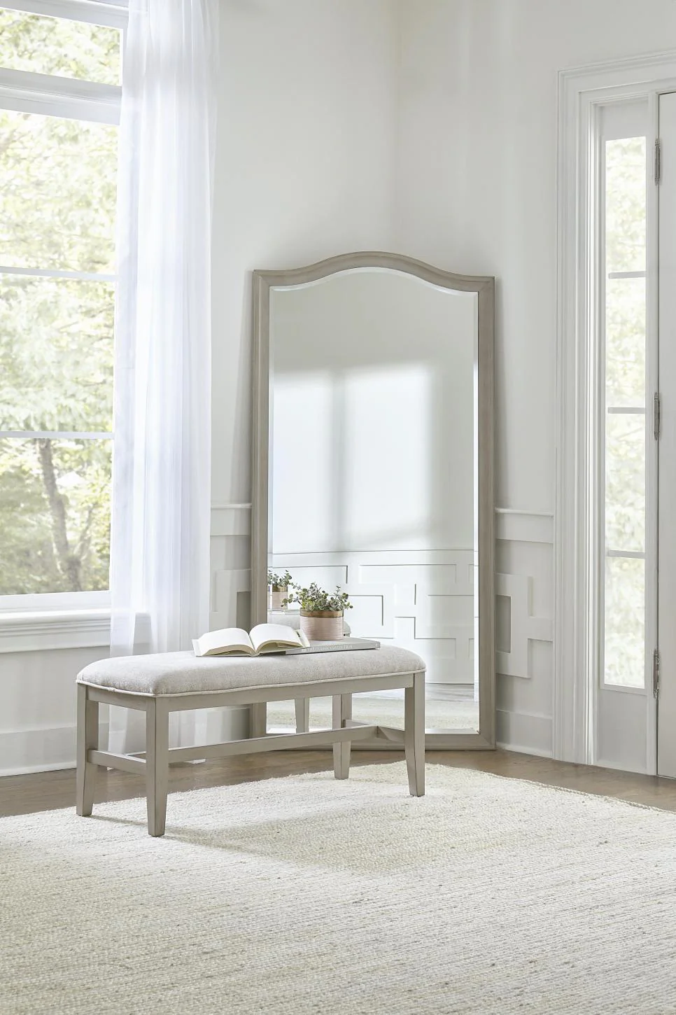Aspenhome Furniture Charlotte Bench in Shale - Image 3