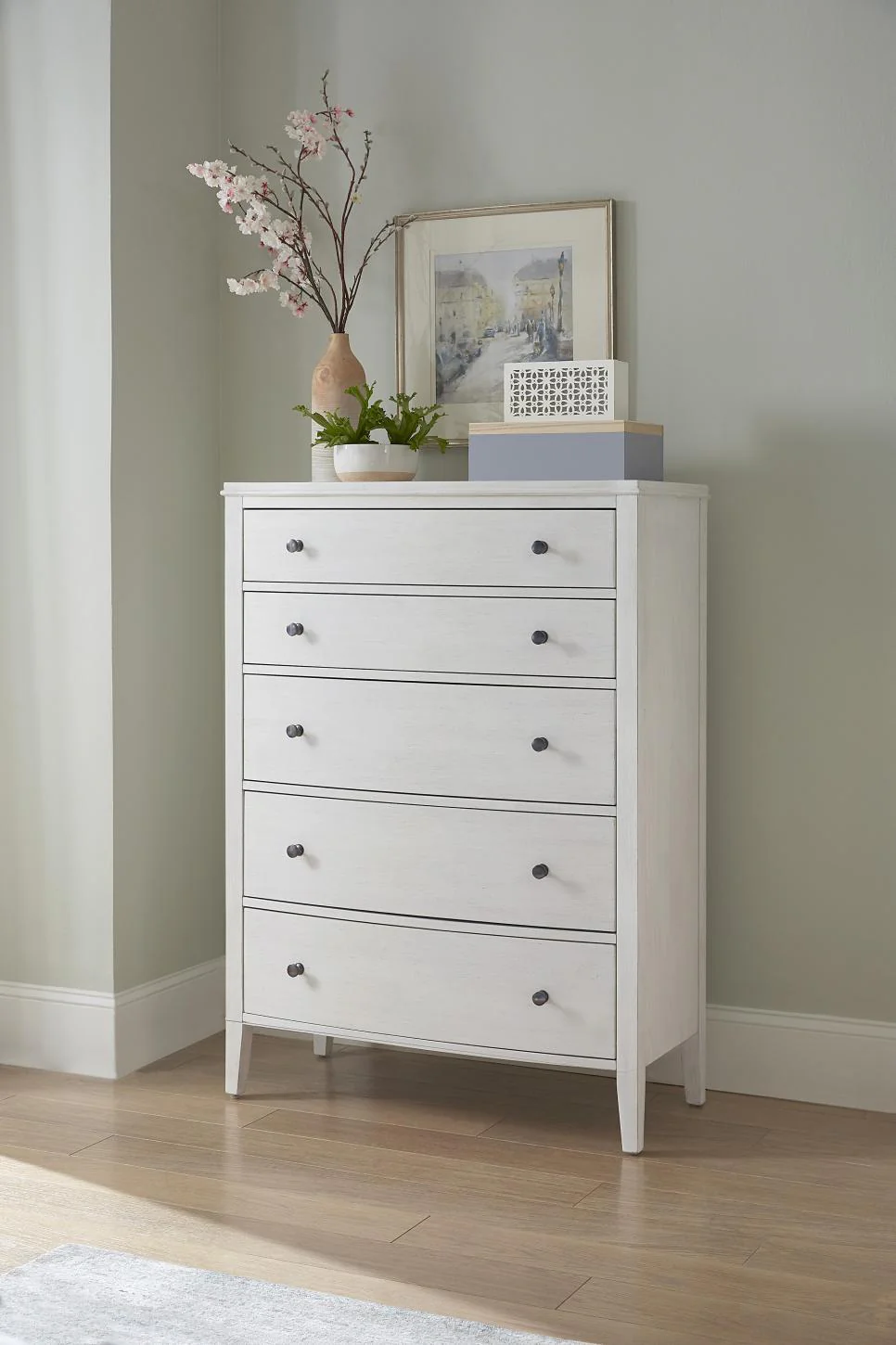 Aspenhome Furniture Charlotte Chest in White - Image 5