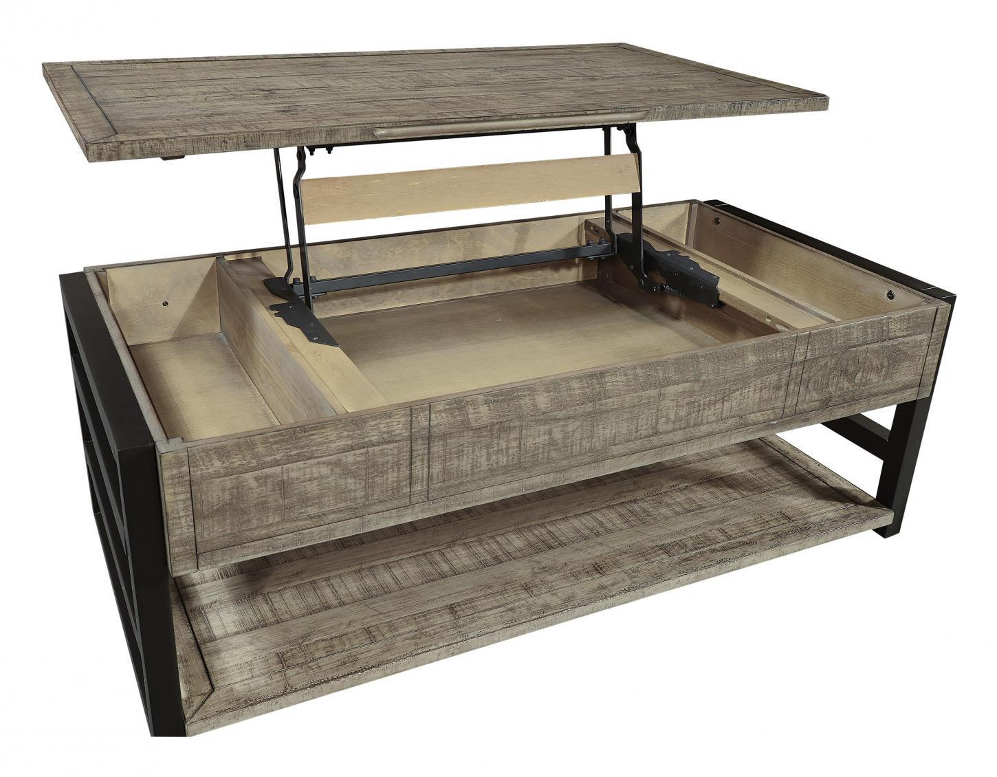 Aspenhome Furniture Grayson Lift Top Cocktail Table in Cinder Grey - Image 3