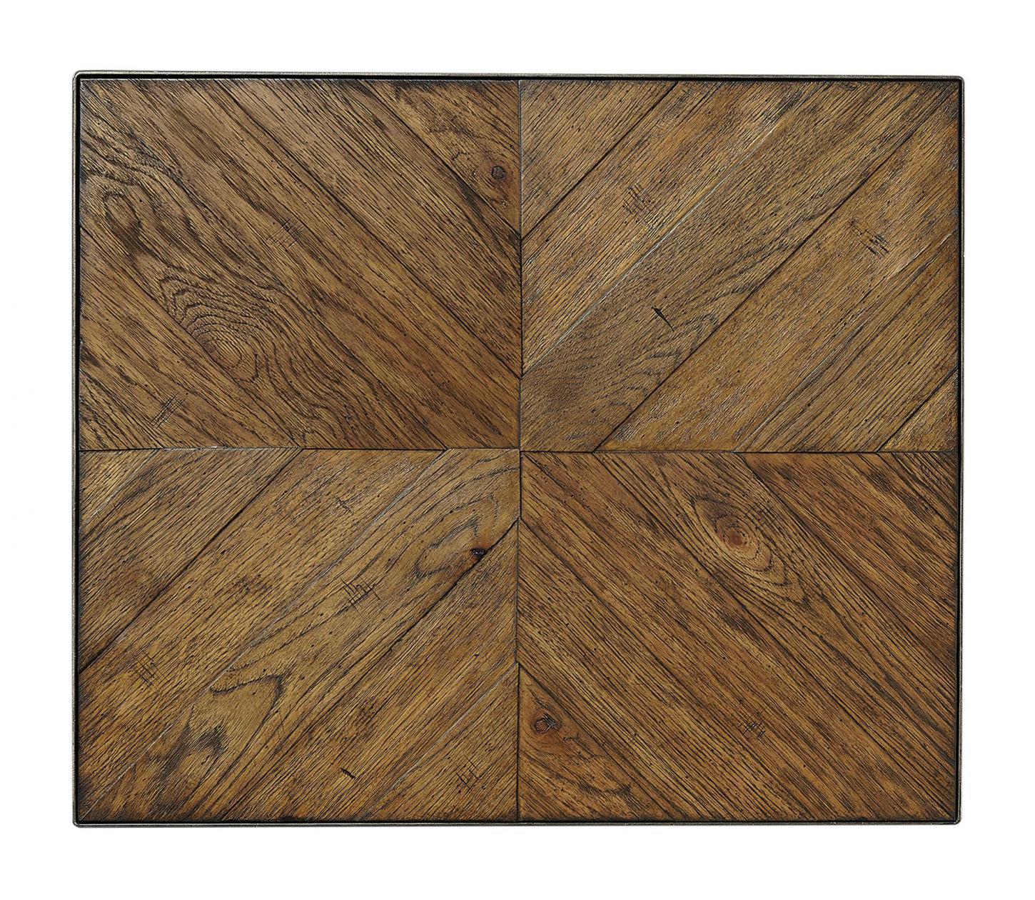Aspenhome Furniture Mosaic End Table with Wood Top in Pecan - Image 2