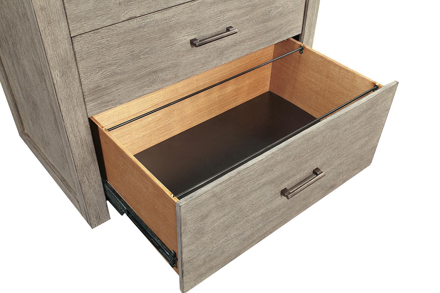 Aspenhome Furniture Platinum Workstation/Combo File in Gray Linen - Image 4