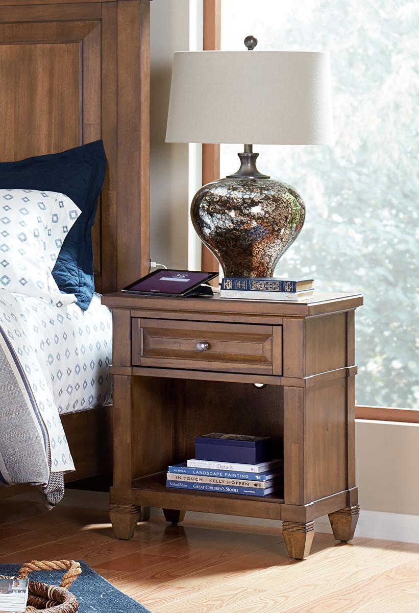 Aspenhome Furniture Thornton 1 Drawer Nightstand in Sienna - Image 2