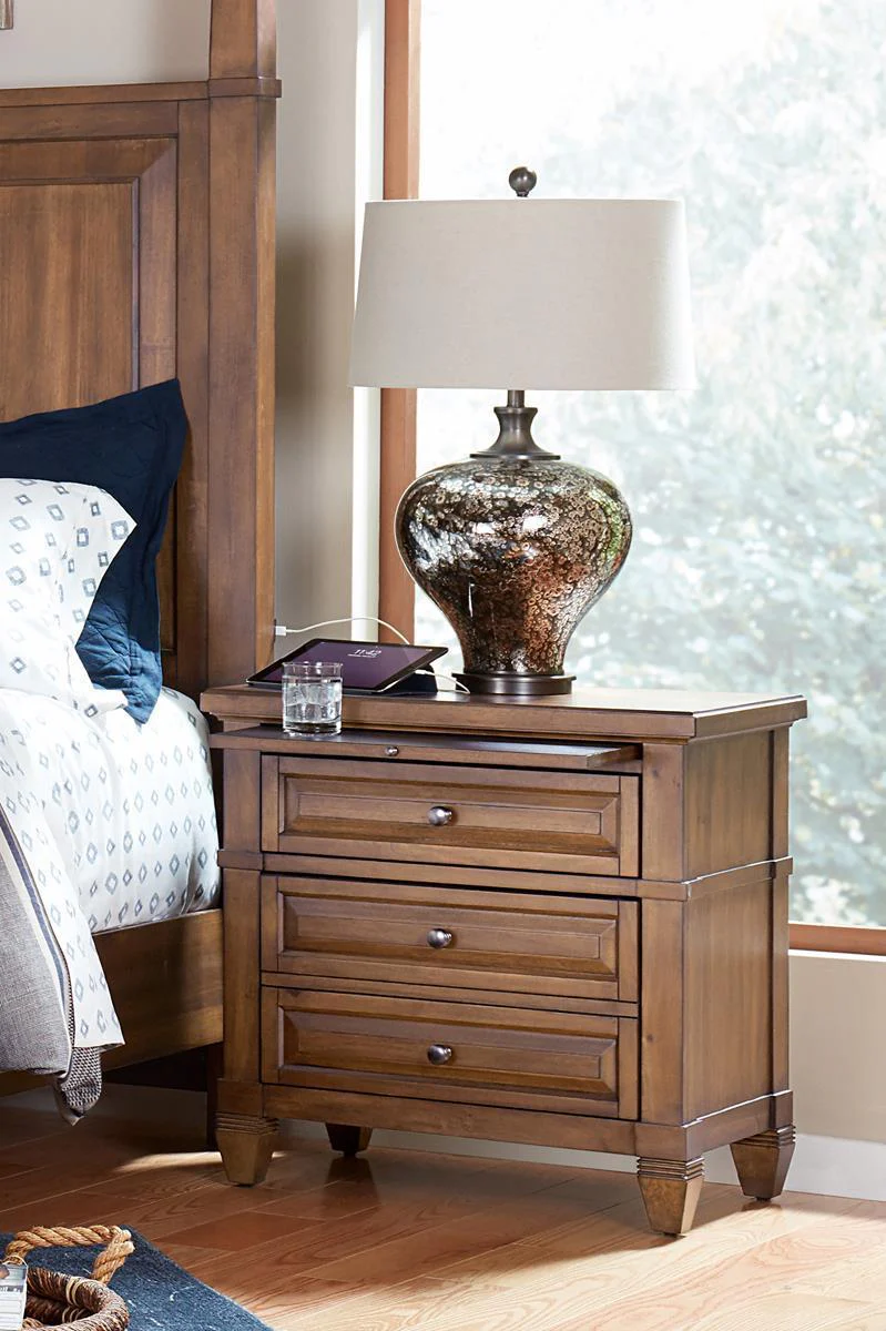Aspenhome Furniture Thornton 2 Drawer Nightstand in Sienna - Image 2
