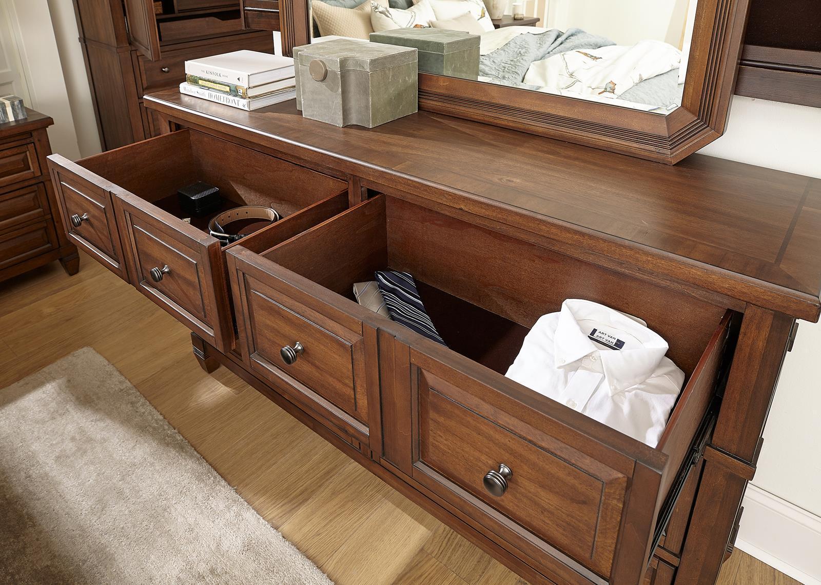 Aspenhome Furniture Thornton 6 Drawer Dresser in Sienna - Image 5