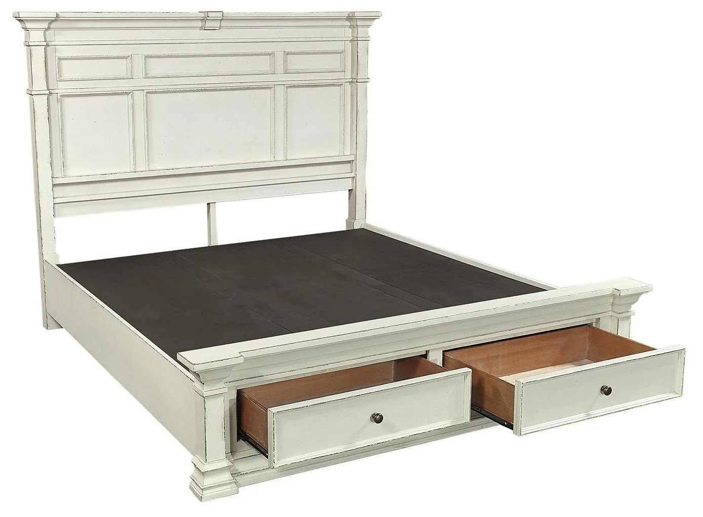 Aspenhome Granville California King Storage Bed in Vintage White - Image 3