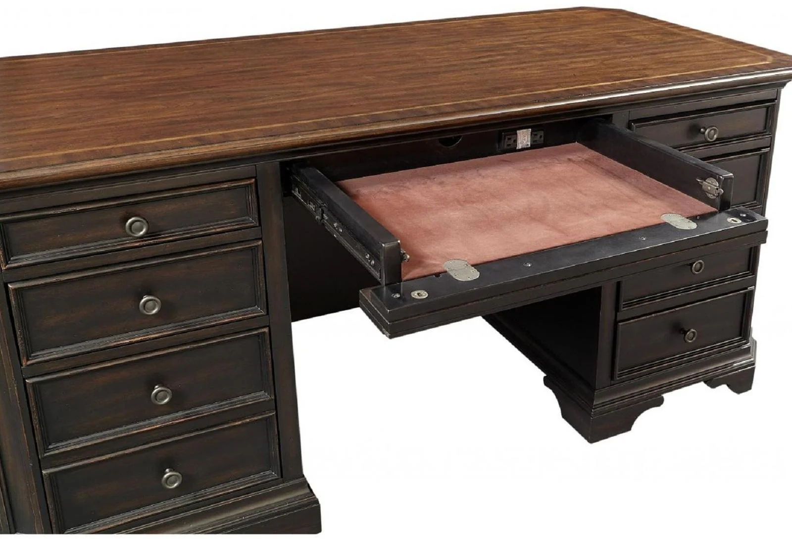 Aspenhome Hampton Credenza & Hutch in Black Cherry - Image 3
