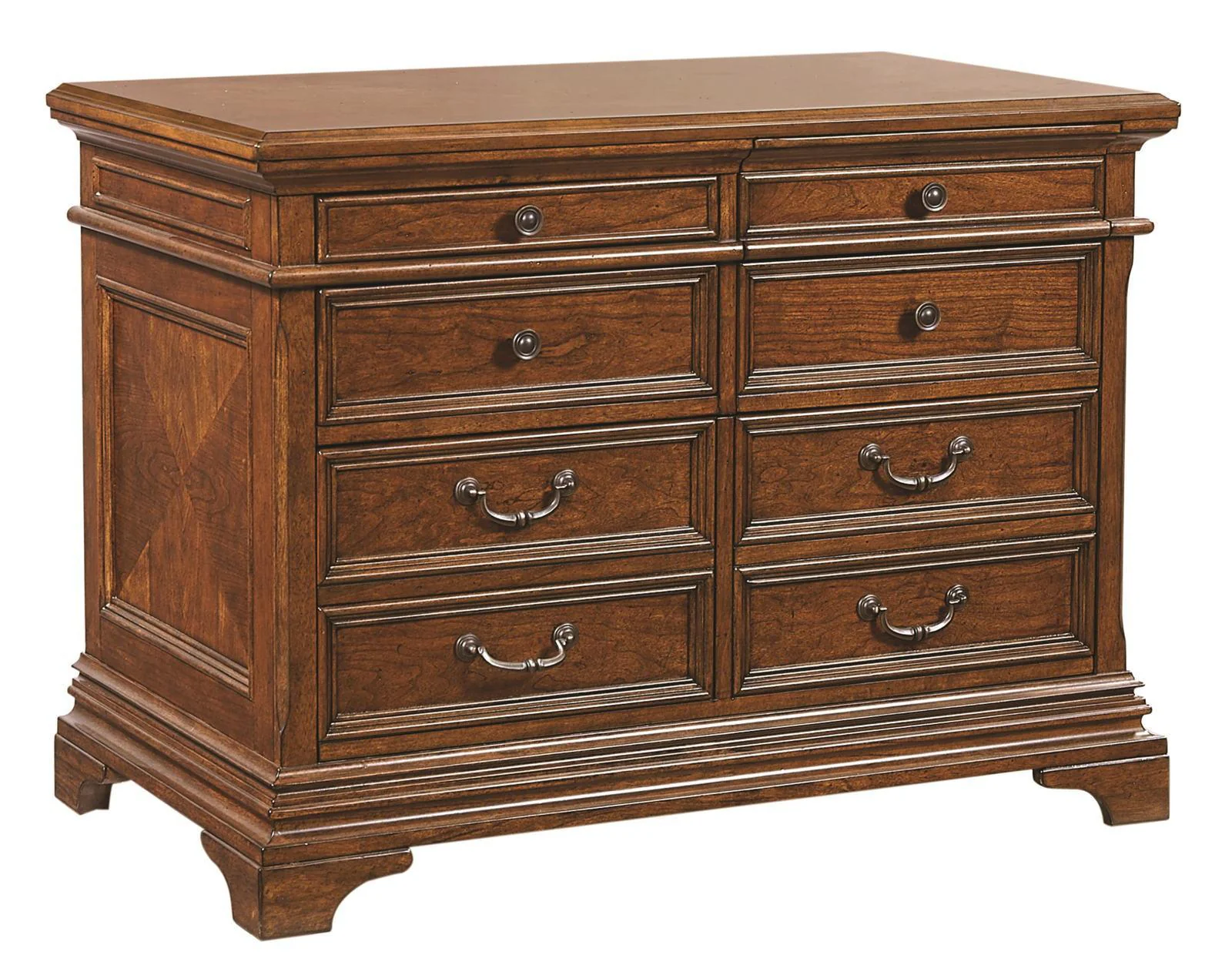 Aspenhome Hawthorne 5-Drawer Combo File in Brown Cherry - Image 2