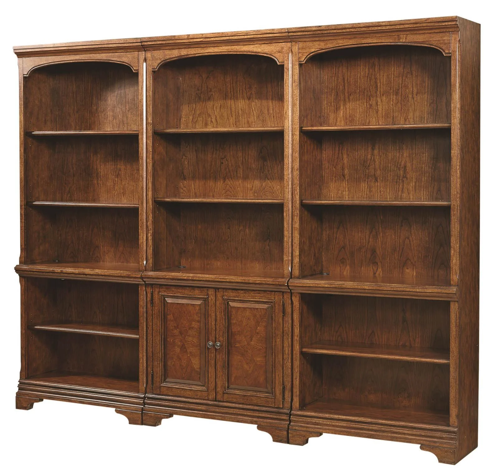 Aspenhome Hawthorne Open Bookcase in Brown Cherry - Image 2