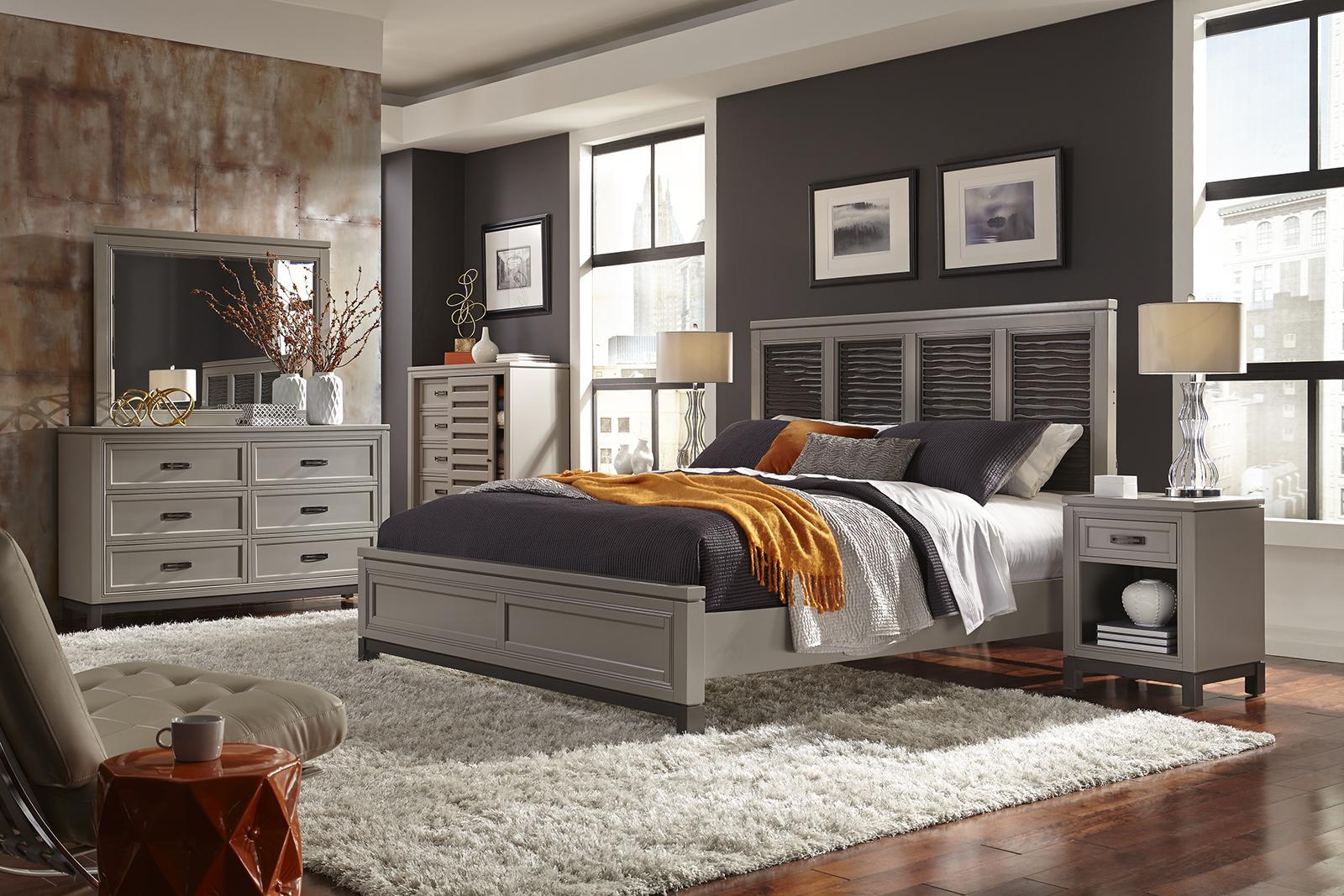 Aspenhome Hyde Park 1 Drawer Nightstand in Light Gray - Image 2