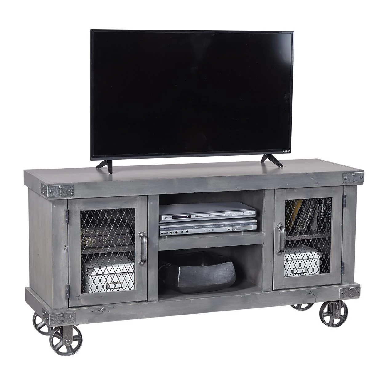 Aspenhome Industrial 55" Console in Grey