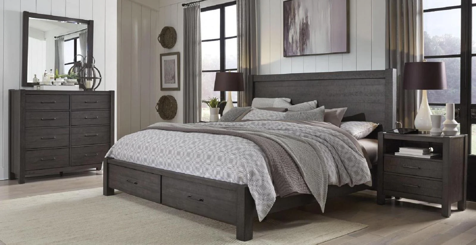Aspenhome Mill Creek California King Storage Bed in Carob - Image 3