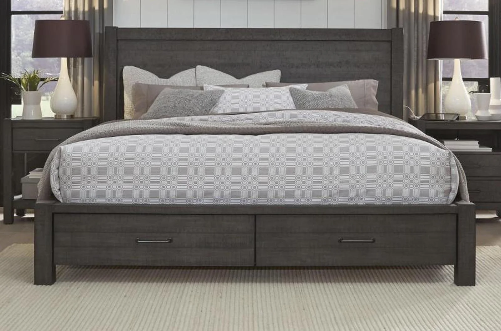 Aspenhome Mill Creek Queen Storage Bed in Carob - Image 3