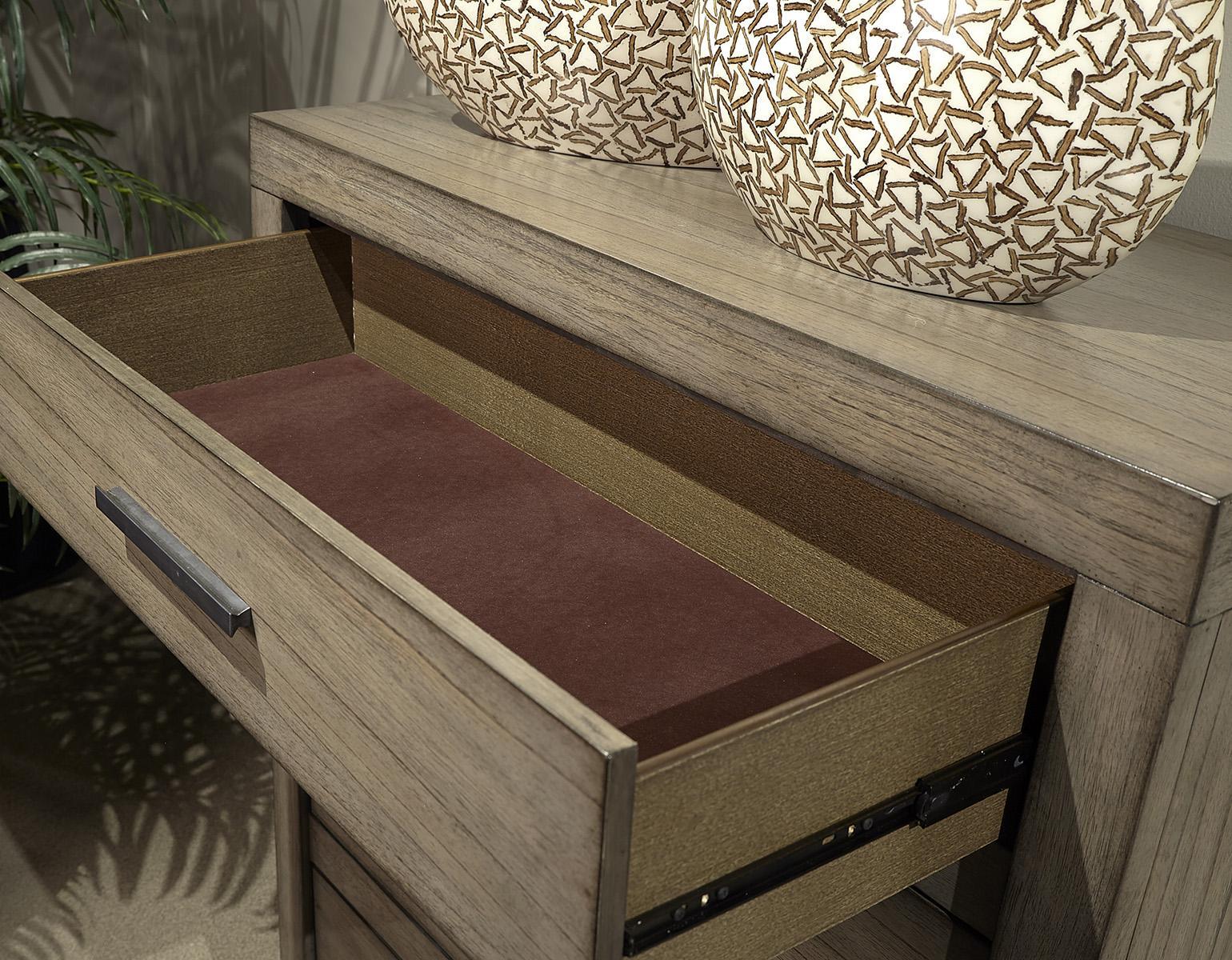 Aspenhome Modern Loft 5 Drawer Chest in Greystone - Image 2