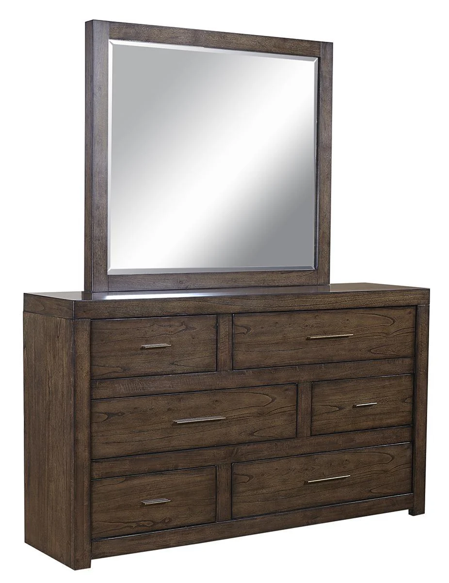 Aspenhome Modern Loft 6 Drawer Dresser in Brownstone - Image 3