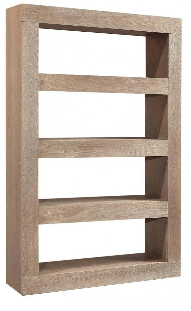 Aspenhome Nova Oak 73" Open Display Case in English Taupe - Image 2