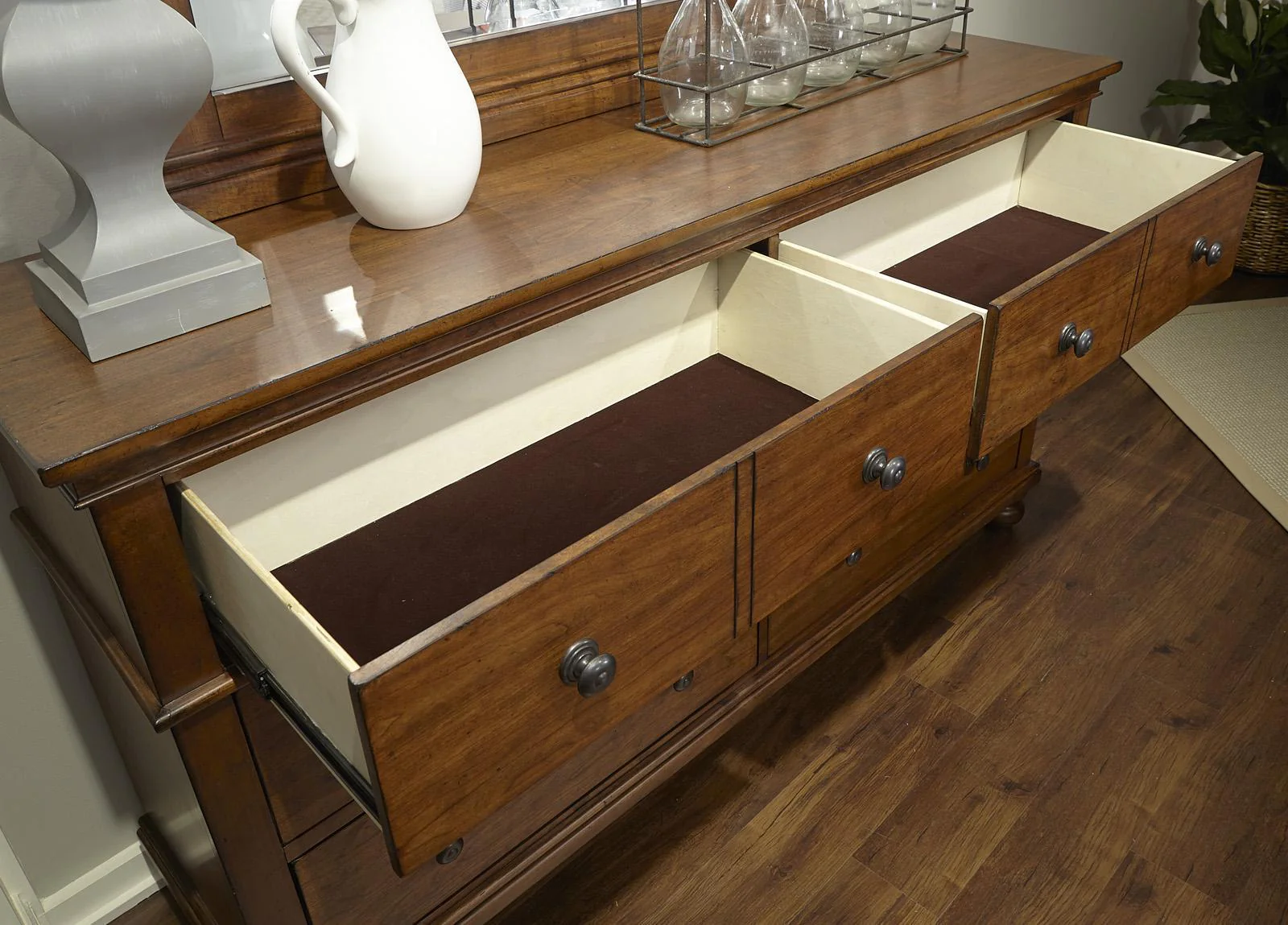 Aspenhome Oxford 6 Drawer Dresser in Whiskey Brown - Image 2
