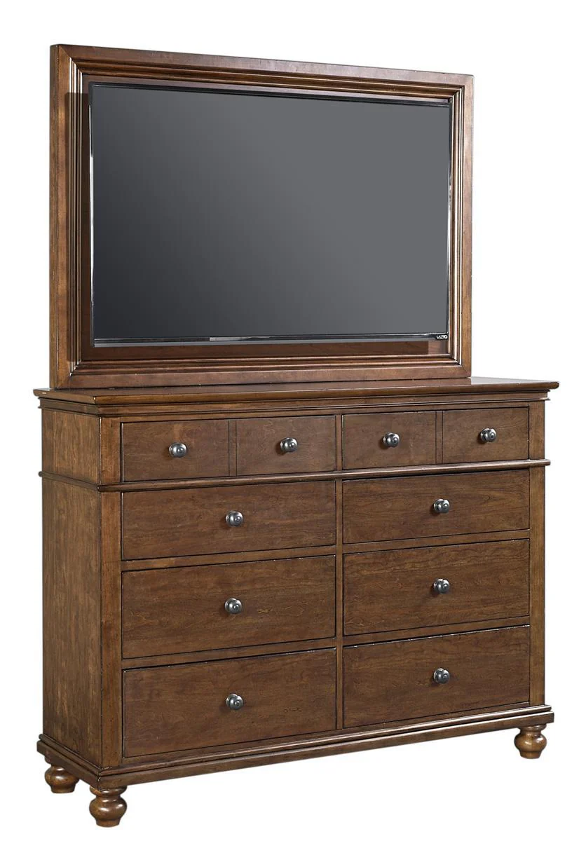 Aspenhome Oxford 8 Drawer Chesser in Whiskey Brown - Image 2