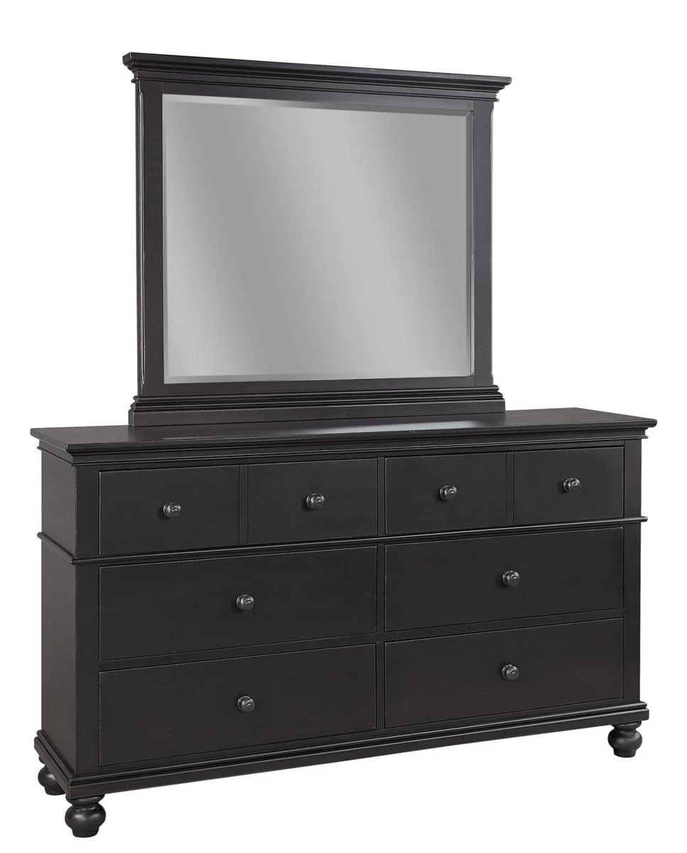 Aspenhome Oxford Landscape Mirror in Black - Image 2