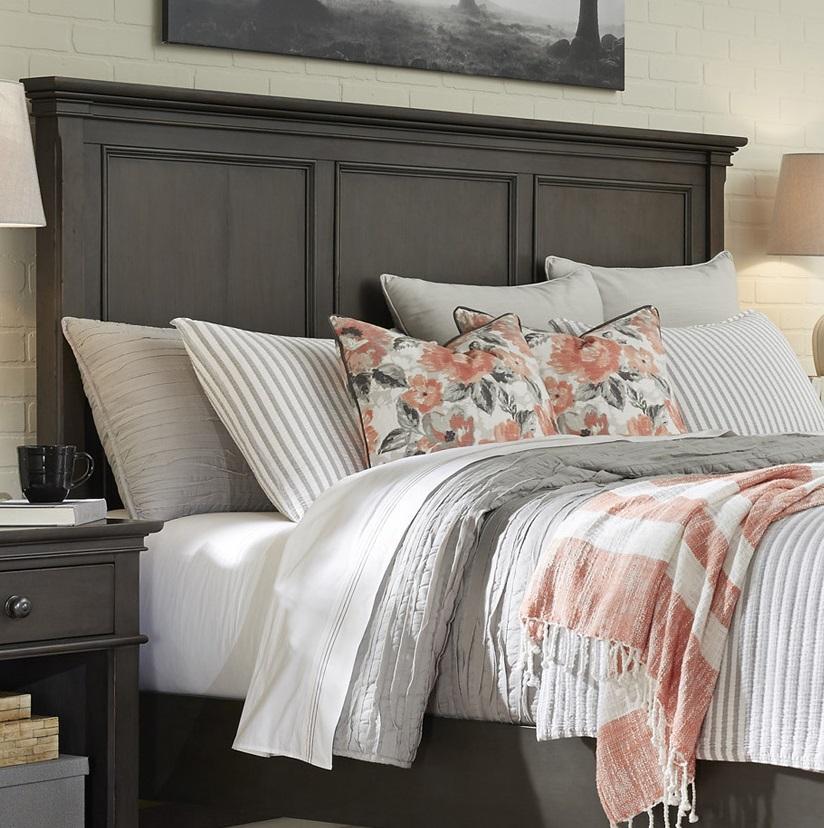 Aspenhome Oxford Queen Panel Headboard ONLY in Peppercorn
