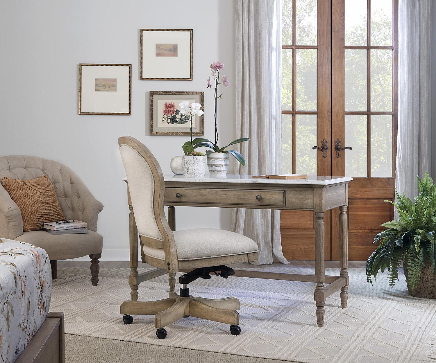 Aspenhome Provence Writing Desk with Marble Top - Image 2