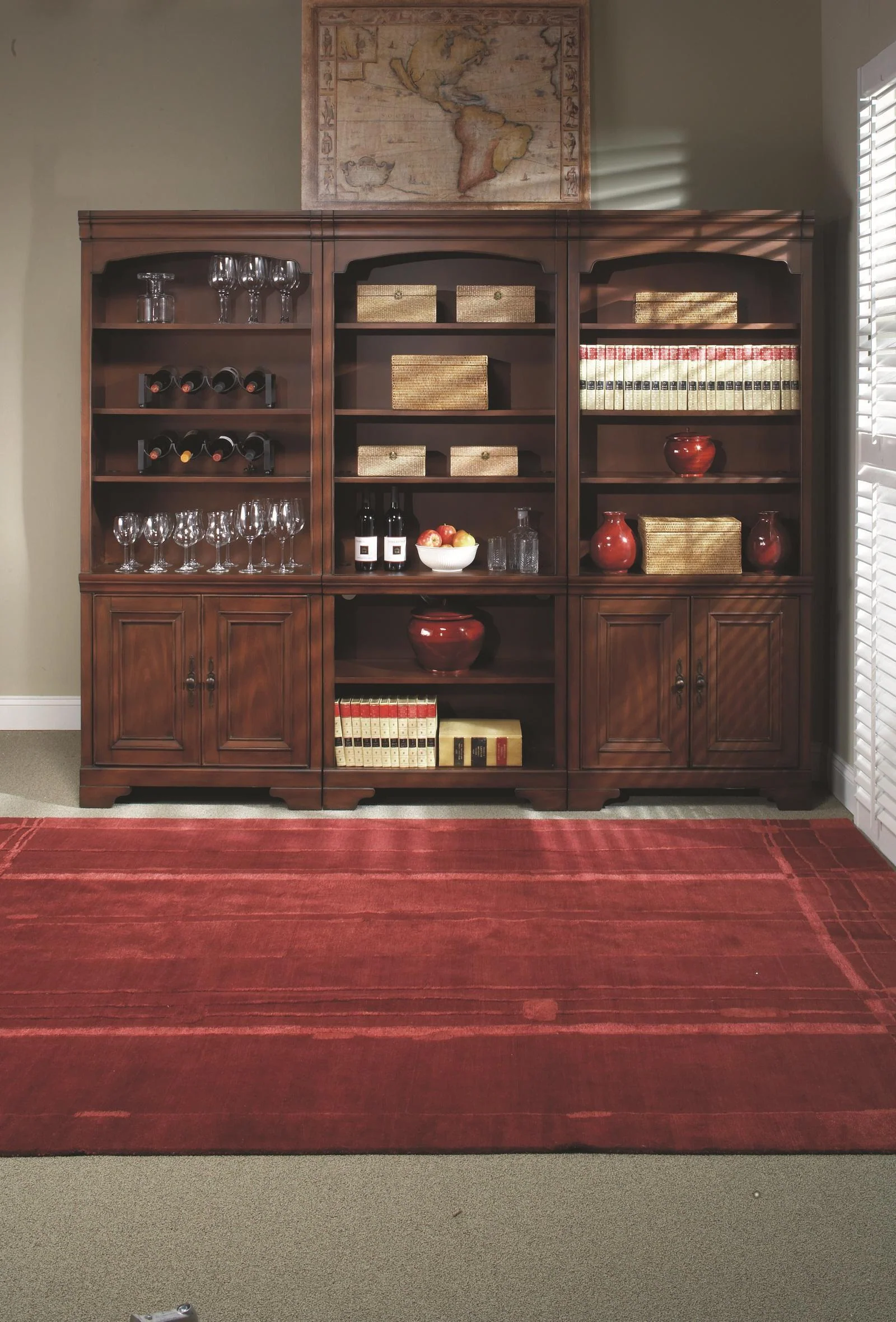 Aspenhome Richmond Bookcase Wall in Charleston Brown - Image 2