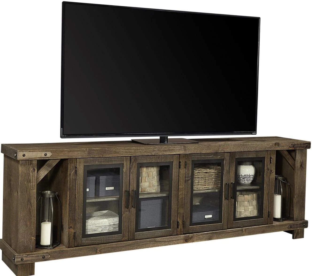 Aspenhome Sawyer 98"Console and Hutch in Brindle - Image 2