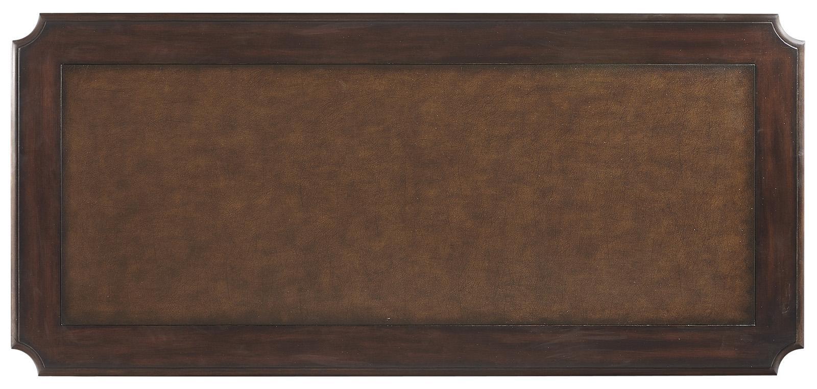 Aspenhome Sheffield 66" Writing Desk in Warm Rubbed Brown - Image 2